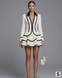 The Monochromatic Muse | Sculpted Elegance