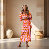 Elvina™ | Printed Wrap Dress