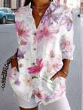 MANCY | LIGHTWEIGHT SUMMER FLORAL BLOUSE