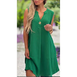 Elsie | Sleeveless V-neck Dress